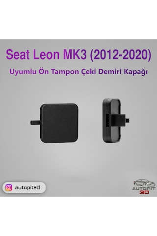 Seat Leon Mk3 2012-2020 Uyumlu Ön Tampon Çeki Demiri Kapağı