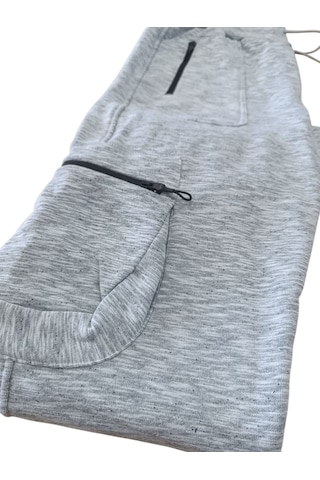 Erkek Kargo Jogger Pantolon Gri