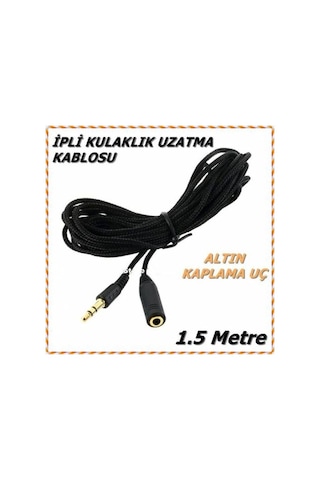 1.5M Ipli Kulaklık Uzatma Kablosu 3.5Mm Uzatma (456611001)