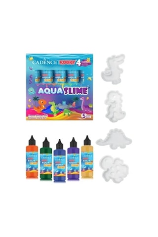 Kooky Aqua Slime Dinazor Dünyası Seti 5x90ml