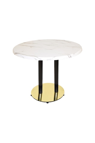 Karanfil Gold Mega Werzalit Yuvarlak Mutfak Masası 107cm