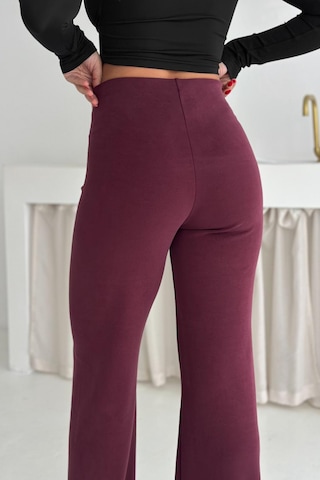 Balenbi Premium Modal Kumaş Boru Paça Kadın Yürüyüş Pantolonu 1116 Bordo