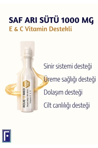 Royal Jelly 1000 Mg Arı Sütü Fresh Vitamin C & E 10 Shot 2'li Avantaj Paketi