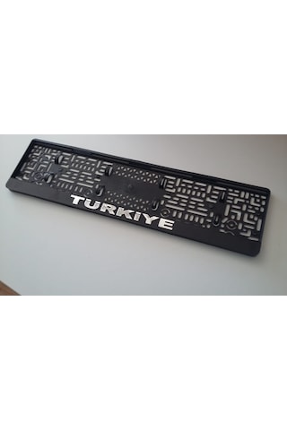 2 Adet Kabartmalı Gümüş Yaldız Baskılı Türkiye Plakalık 287399764