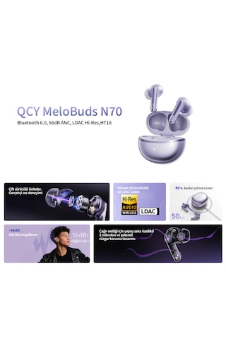 Qcy Melobuds N70 Bluetooth 6.0 Kulak İçi Kulaklık