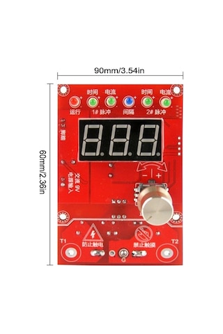 Trendooze Zamanı Transformatör Spot Puls Makinesi Kontrol Kontrol Kaynağı Kartı Ekran Dijital Cihazı Çift Ayarlanabilir Akım Jp