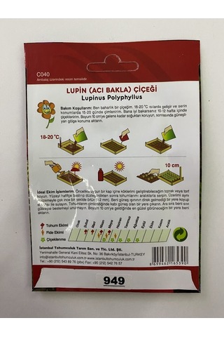 Lupin Çiçeği Çoklu Tohum - 30 Tohum - Karışık Renk