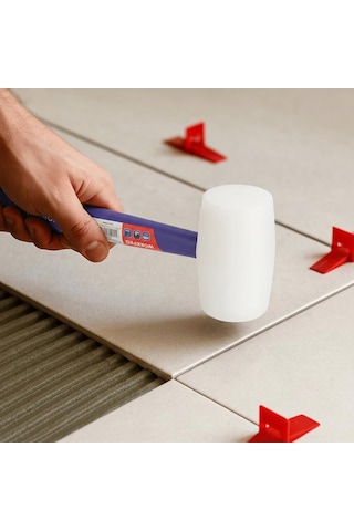Lexroo Wp241040 57mm 450gr Pvc Pp Saplı Beyaz Kauçuk Tokmak