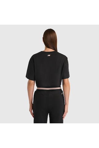 New Balance Nb Lifestyle Women Tshirt Kadın Siyah T-shirt - Wnt3509