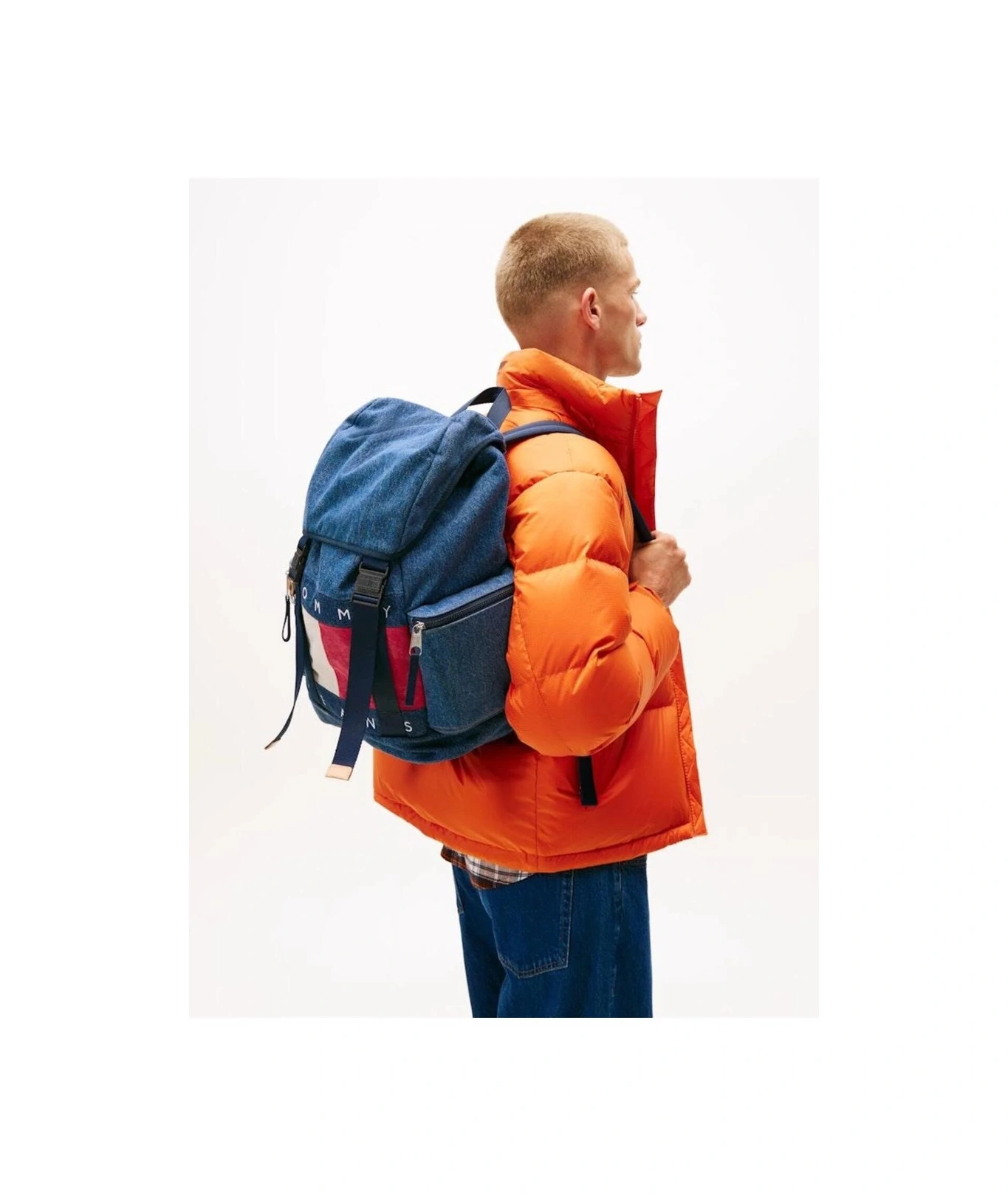 Tommy Hilfiger Erkek Günlük Sırt Çanta Am0am138121af Denim