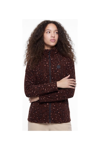 Discovery Expedition D5wl-swt3303 Kahve Bej Kadın Dik Yaka Örme Polar Sweatshirt Kahve - Bej