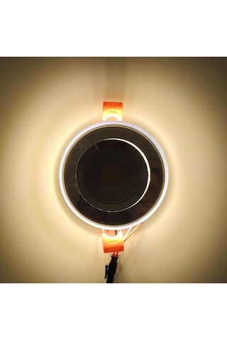 Aynalı Cam Üstü Altı Spot Cob Led Armatür Beyaz Gün Işığı Cam - Metalik