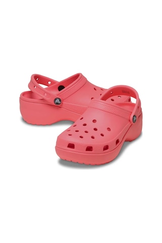Crocs Classic Platform Clog Kadın Terlik 206750 Yavruağzı