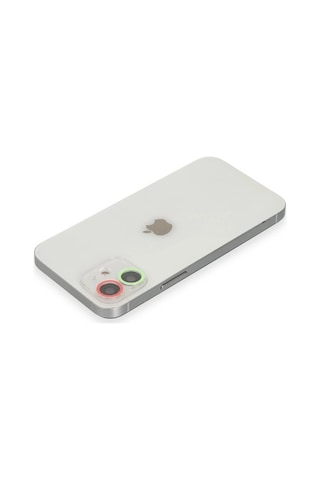 Mey İthalat Apple Uyumlu iPhone 11 Renkli Kamera Lens Koruma Cam - Yeşil-pembe