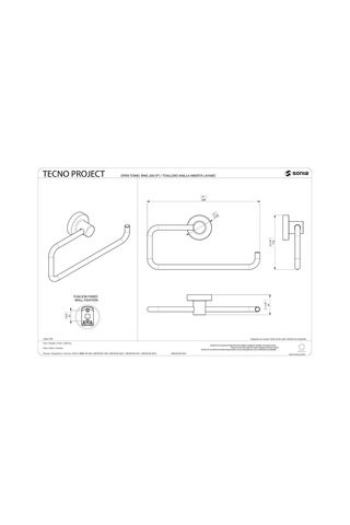 Sonia - Tecno Project Yarı Açık Havluluk Krom - 116928- Diğer