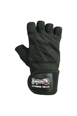 Dragondo W8064 Bilek Destekli Body & Ağırlık & Fitness Eldiveni Siyah