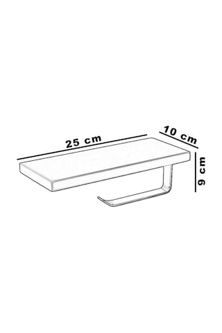 FJ-10503 Mat Siyah Tuvalet Kağıtlığı FJ-10503
