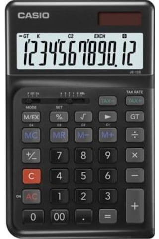 Je-12e-bk Siyah 12 Hane Masa Üstü Ergonomik Tuşlu Hesap Makinesi Çok Renkli