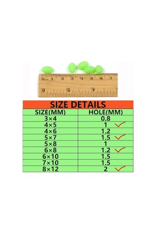 MSO Fosforlu Olta Balıkçılık İğne Stopper Yumuşak Boncuk