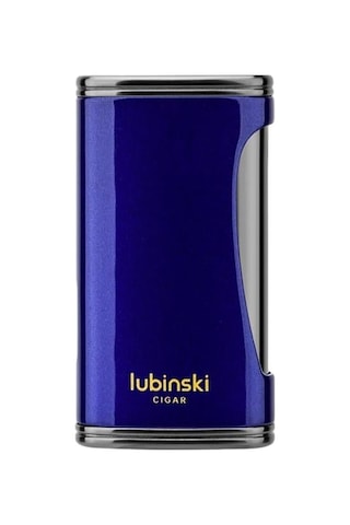 Lubinski Yeni Seri Dahili Delicili Yaprak Alev Puro Çakmağı Mavi Lb-201