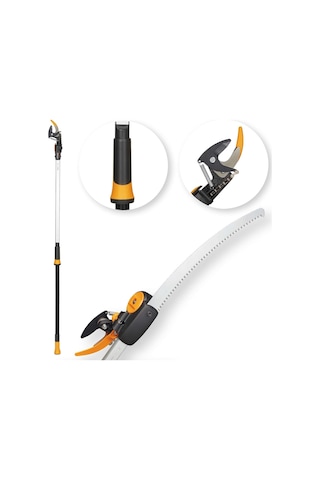Fiskars 115017 Upx86 Powergear Teleskopik Dal Kesme + Testere