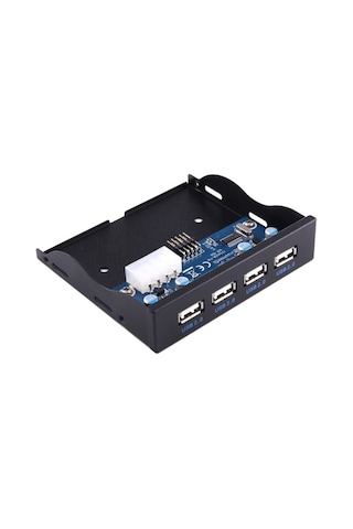 3.5 İnç 4 Port Usb Hub Floppy 4990A 9 Pin Disket Ön Panel Yuvası