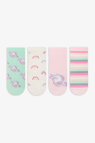 Penti Renkli Kız Çocuk Cutie Unicorn 4'lü Soket Çorap