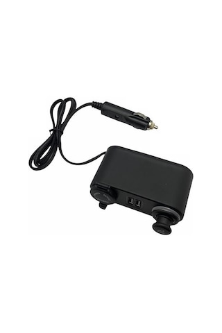 12v 120w Çakmak Soketi (Enerji Soketi) (Çakmak + Usb 2 Şarjlı 6a) (Kablolu)