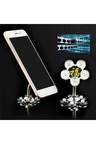 Sandwich Pembe Çift Yönlü Sıçramalı Tutucu, 4-6.5 Akıllı Telefonlar İçin, Tek Elle Navigasyon Stantı