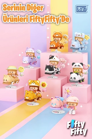 Loz Creative Serisi Sallanan Mor Tilki Modeli 190 Parça Oyuncak Yapım Seti Fflz-4305