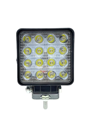 Wolfram 10v-30v Çalışma Lambası Kare 16 Ledli 108 108 40 Mm E9