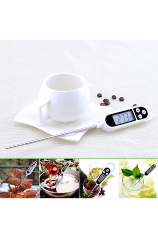 Termometre Sıvı Gıda Et Su Yiyecek Sıcaklık Ölçer Mutfak Thr138x