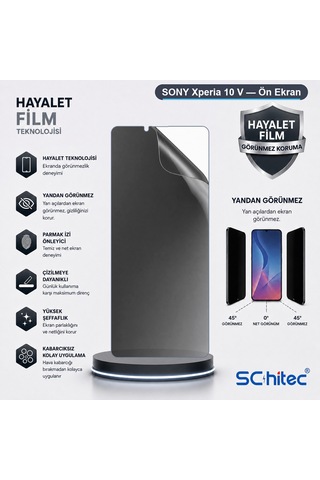 Xperia 10 V Uyumlu Ön Yüzey Hayalet Privacy Hidrojel Ekran Koruyucu 37560893