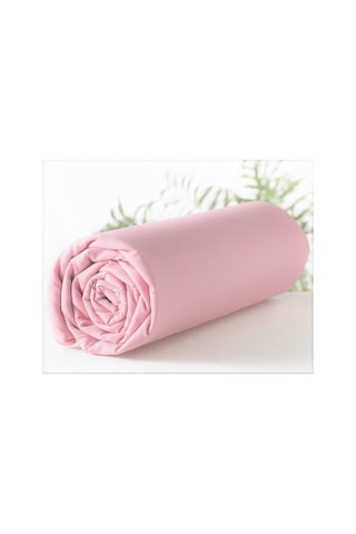 Maki Home Pembe 180x200 Yastiksiz Battal Boy Lastikli Çarşaf Pembe