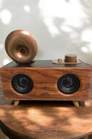 Znv Zenvia Mey İthalat Çalar Radyo Müzik Kutusu Nostaljik Hoparlör Speaker Znv2025 Cmn