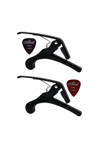 2 Adet Chroma Kaliteli Metal Gitar Bağlama Saz Kaposu - Capo Kelepçe & Sağlam Metal Diğer
