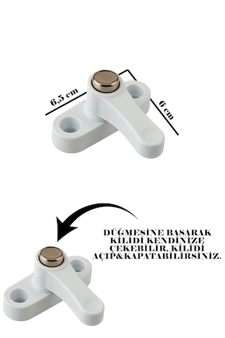 Çocuk Emniyet Kilidi Pvc Pencere Ve Kapılar İçin Kolay Montajlı M