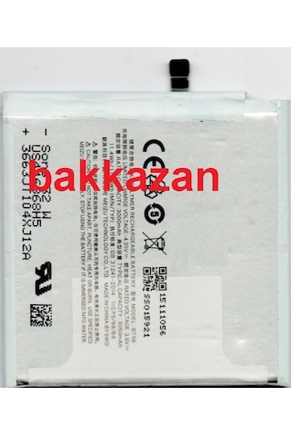 Meizu Mx5 Pro Bt56 Batarya Pil