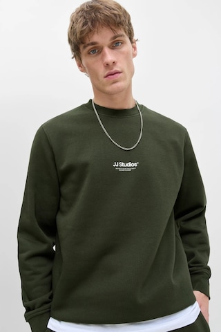 Jack & Jones Erkek Sweat 12278791 Koyu Yeşil Koyu Yeşil