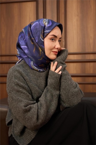 Silk Home Twill İpek Eşarp 11490-22 Morcivert