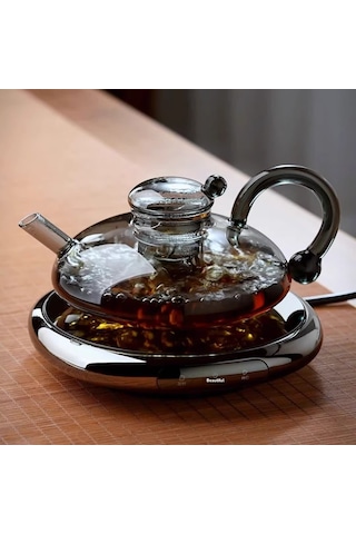 Dianziye Kaliteli Isı Dayanıklı Camdan El Yapımı Kedi Kuyruklu Çay/demlik Seti - Ofis Ve Salon İçin Zeki Tasarım, Modern Ve Klasik Birleşimi Kedi Kuyruklu Bardak - Gri Ton Diğer