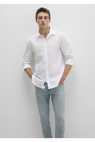 Mavi Slim Fit Beyaz Erkek Gömlek M0211656-620 Beyaz