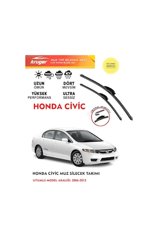 Honda Civic Cam Silgeç Takımı Fd6 2010 Model Araca Uyumlu
