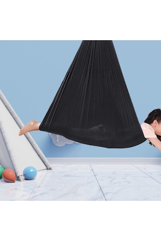Suntek Çocuk Salıncak Hamak Balkon Için Anti Tip Sandalye Siyah