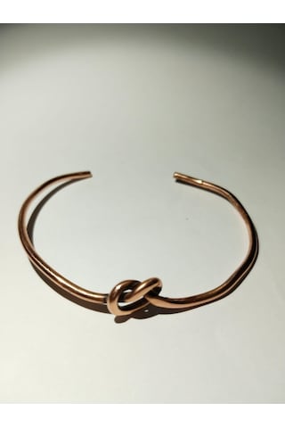 Düğüm Model El Yapımı Saf Bakır Bileklik Aksesuar Şık Takı Çok Renkli