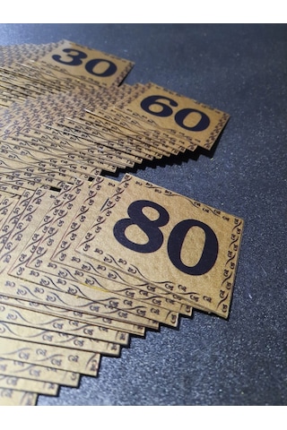 Kapı Numarası  5.5x6.5 Cm  Kendinden Yapışkanlı No:1 Den 80’E