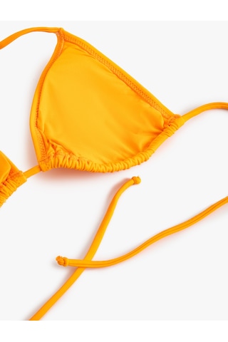 Koton Üçgen İpli Bikini Üstü Basic Turuncu 4sak10202mm Turuncu