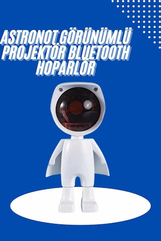 Astronot Işık Projektörü Gökkuşağı Projeksiyon Gece Lambası Hediyelik Rekli 99811949