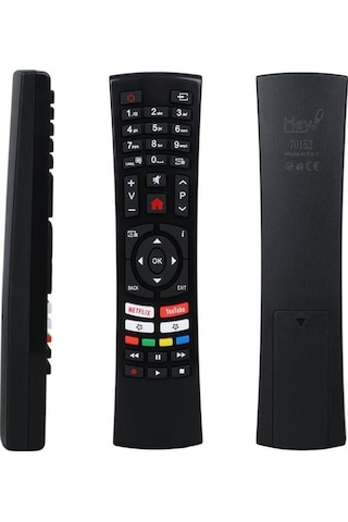 Vestel Rc4390 30100824 - 49fd7400 / Telefunken D40u297m4cw Netflix-youtube Tuşlu Küçük Kalıp Lcd-led Tv Kumanda