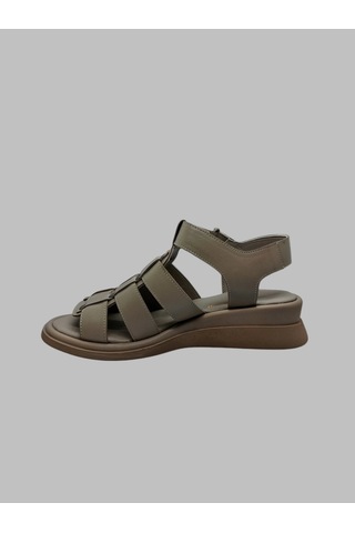 Albini A-10888 Kadın Deri Sandalet Vizon